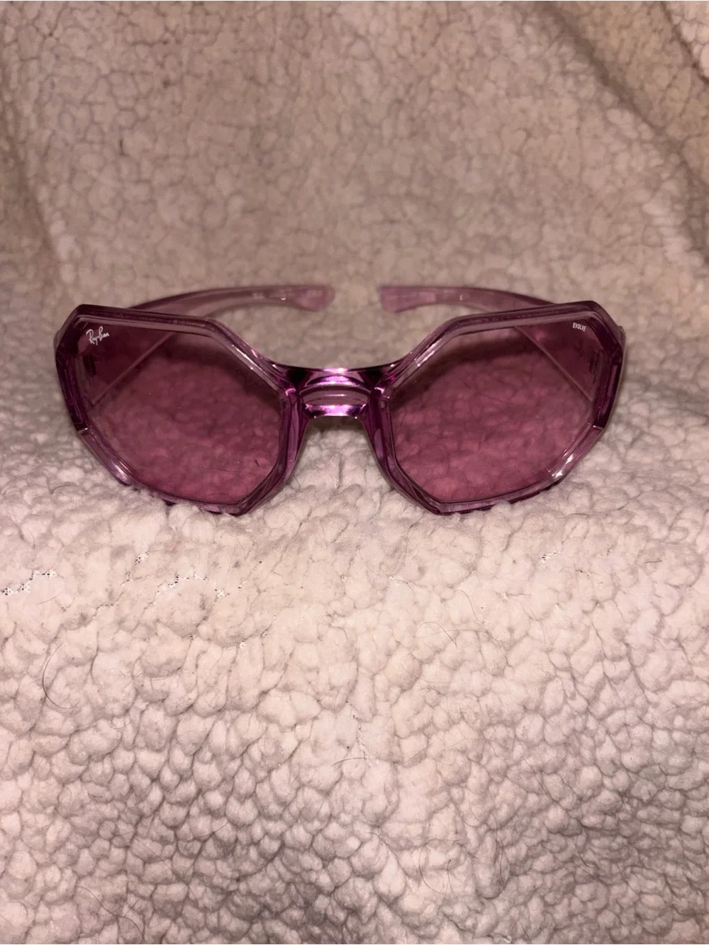 Ray-Ban RB4337 Evolve Purple Photochromic Geometric Sunglasses 59mm